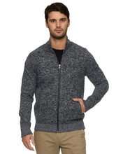 Load image into Gallery viewer, Rhineland Full Zip Mockneck Sweater