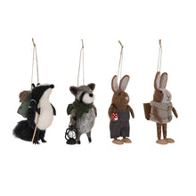 Load image into Gallery viewer, Wool Felt Forest Animal Ornaments