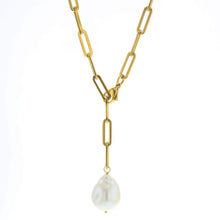 Load image into Gallery viewer, Gold Maldives Pearl Necklace - Indie Indie Bang! Bang!