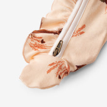 Load image into Gallery viewer, Organic Ruffle Zipper Footed Romper Floral Fox - Indie Indie Bang! Bang!