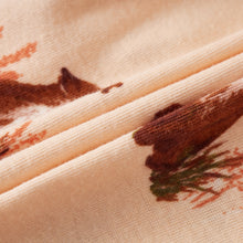 Load image into Gallery viewer, Organic Ruffle Zipper Footed Romper Floral Fox - Indie Indie Bang! Bang!