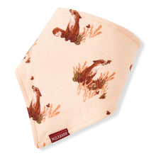 Load image into Gallery viewer, Organic Kerchief Bib Floral Fox