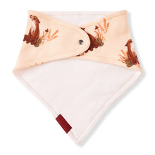 Load image into Gallery viewer, Organic Kerchief Bib Floral Fox