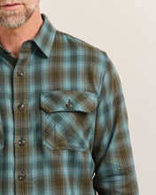 Load image into Gallery viewer, Burnside Cotton Flannel Shirt - Sea Blue Multi Plaid | Pendleton