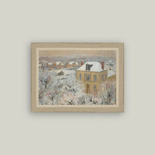 Load image into Gallery viewer, House in Winter Framed Antique Art