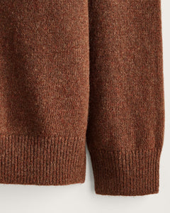 Pendleton | Shetland Half Zip Sweater - Spiced Heather