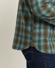 Load image into Gallery viewer, Burnside Cotton Flannel Shirt - Sea Blue Multi Plaid | Pendleton