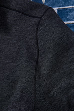 Load image into Gallery viewer, Herringbone Reversible Qtr Zip with Suede Placket