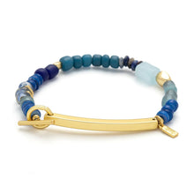Load image into Gallery viewer, Hidden Message Bracelet - F*cking Awesome Aquamarine - Indie Indie Bang! Bang!