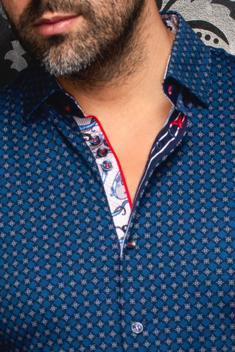 au noir dress shirts Men Au Noir Woven shirt (SS) STONERIDGE Stone