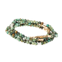 Load image into Gallery viewer, African Turquoise Wrap Bracelet/Necklace - Indie Indie Bang! Bang!