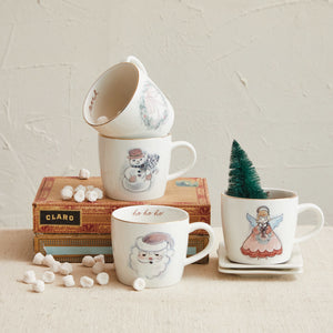 Artisan Watercolor Holiday Mugs