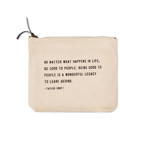 Taylor Swift | A Wonderful Legacy - Taylor Swift Canvas Zip Bag - Indie Indie Bang! Bang!