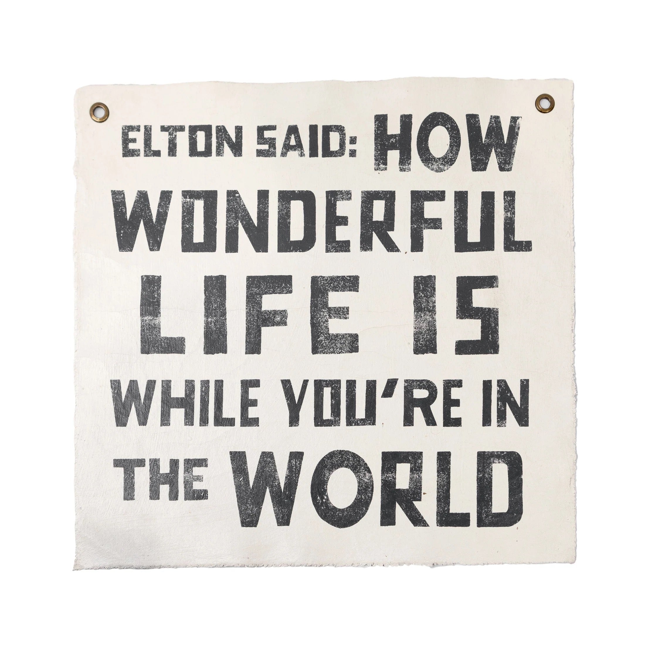 Elton Said Hand Painted Wall Hanging