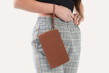 Load image into Gallery viewer, Kiko | Large Wristlet in Brown - Indie Indie Bang! Bang!