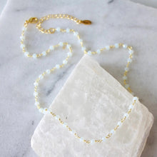 Load image into Gallery viewer, Faceted Opalite Beaded Necklace - Indie Indie Bang! Bang!