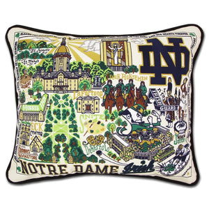 Notre Dame Embroidered Pillow - Indie Indie Bang! Bang!