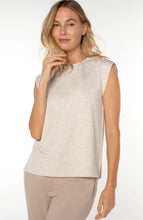 Load image into Gallery viewer, Oatmeal Heather Sleeveless Crew Neck