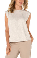 Load image into Gallery viewer, Oatmeal Heather Sleeveless Crew Neck