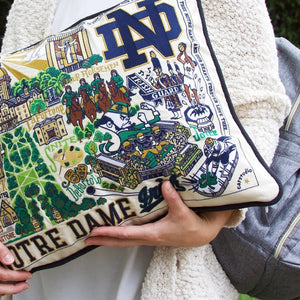 Notre Dame Embroidered Pillow - Indie Indie Bang! Bang!