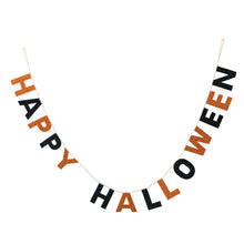 Load image into Gallery viewer, Happy Halloween Handmade Wool Felt Garland - Indie Indie Bang! Bang!