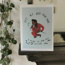 Load image into Gallery viewer, Get Up Greeting Card - Indie Indie Bang! Bang!