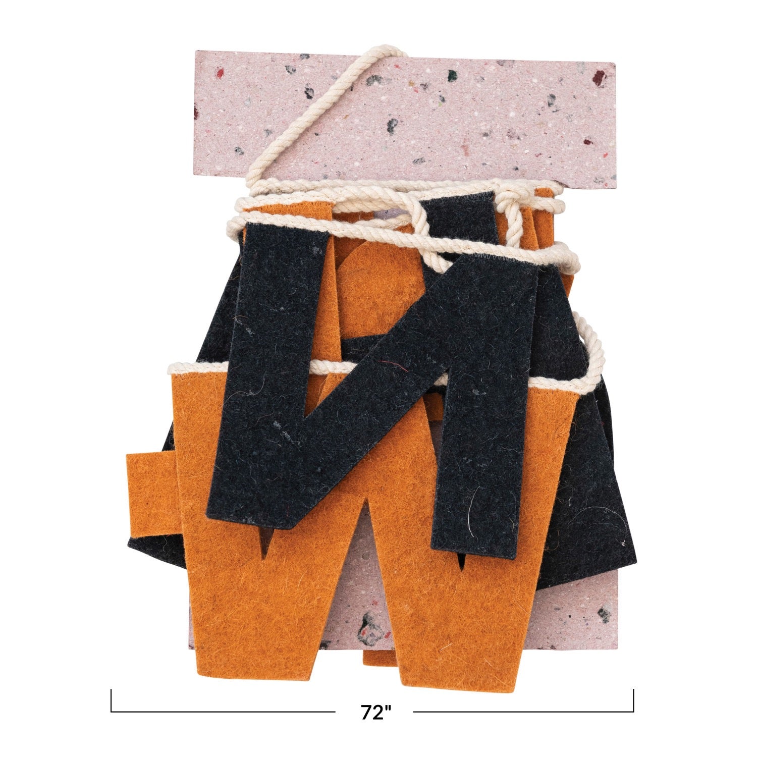 Creative Co-Op Wool Felt Garland - Thumbnail 2