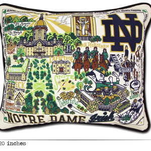 Notre Dame Embroidered Pillow - Indie Indie Bang! Bang!