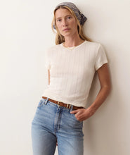 Load image into Gallery viewer, Lexi Pointelle Tee - Marine Layer