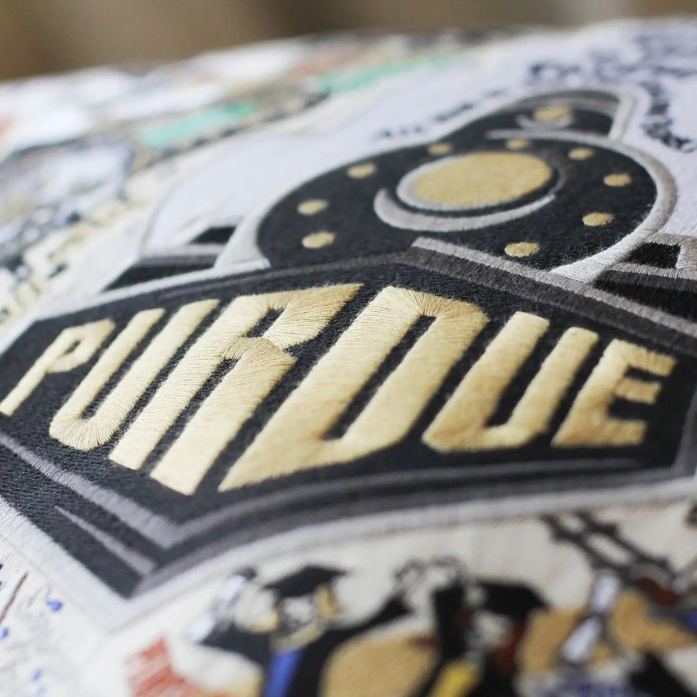 Purdue University Embroidered Pillow - Thumbnail 3