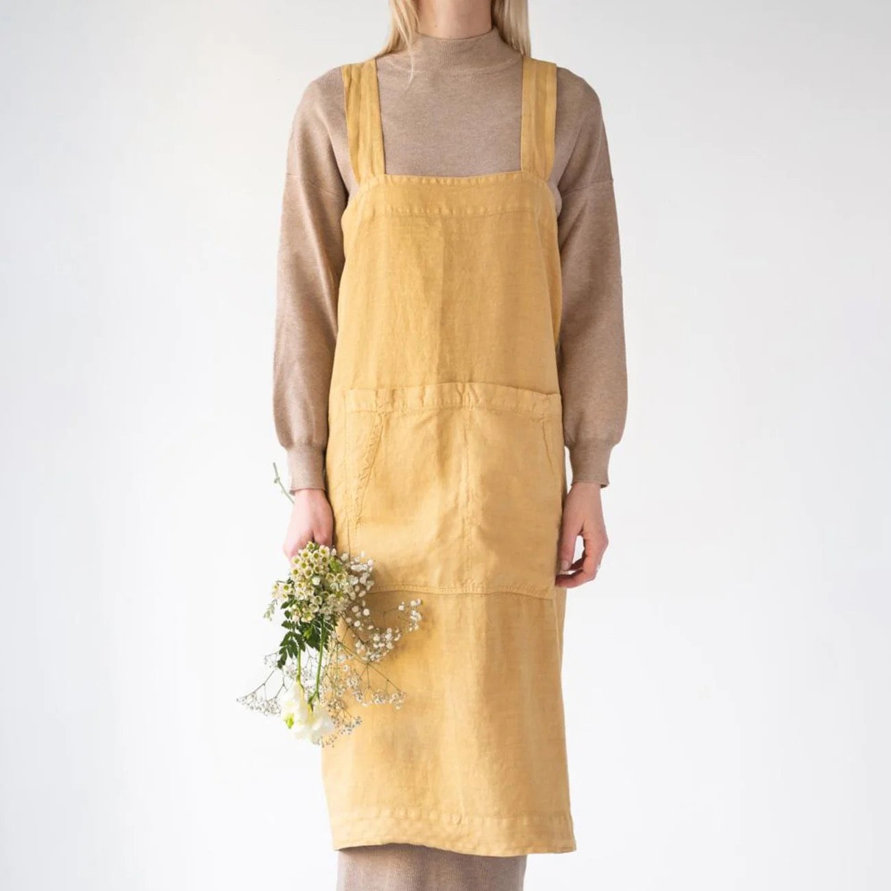 Honey Linen Pinafore Apron– Indie Indie Bang! Bang!