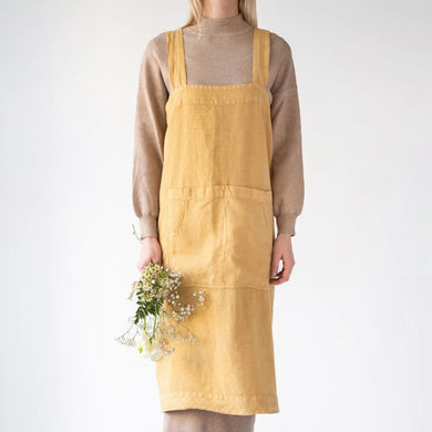 Honey Linen Pinafore Apron - Indie Indie Bang! Bang!