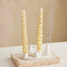Load image into Gallery viewer, Snowman Stoneware Candle Holder