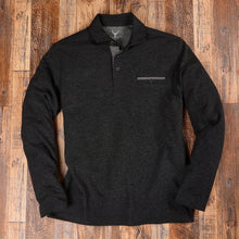 Load image into Gallery viewer, Men's Long Sleeve Basket Knit Polo with Pocket
