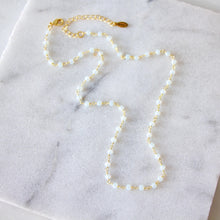 Load image into Gallery viewer, Mesa Opalite Beaded 18k Gold Necklace - Indie Indie Bang! Bang!