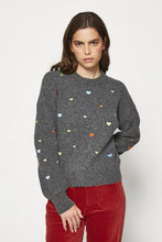 Load image into Gallery viewer, Cross My Heart Embroidered Sweater - Indie Indie Bang! Bang!