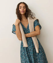 Load image into Gallery viewer, Annika Midi Dress- Deep Aqua Floral - Indie Indie Bang! Bang!