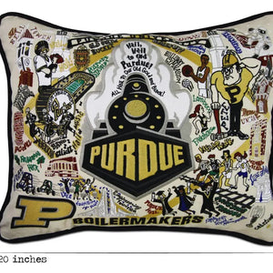 Purdue University Embroidered Pillow - Indie Indie Bang! Bang!