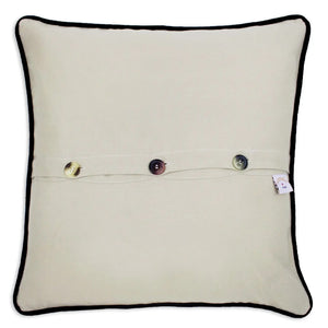 Indiana Hand-Embroidered Pillow - Indie Indie Bang! Bang!