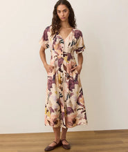 Load image into Gallery viewer, Naomi Midi Dress- Watercolor Floral - Indie Indie Bang! Bang!