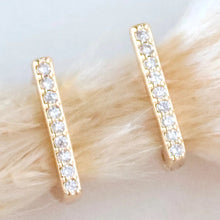 Load image into Gallery viewer, Bar Huggie Earrings - Indie Indie Bang! Bang!