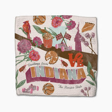 Load image into Gallery viewer, Greetings from Indiana Dishcloth Set of 3 - Indie Indie Bang! Bang!