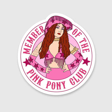 Pink Pony Member Sticker - Indie Indie Bang! Bang!