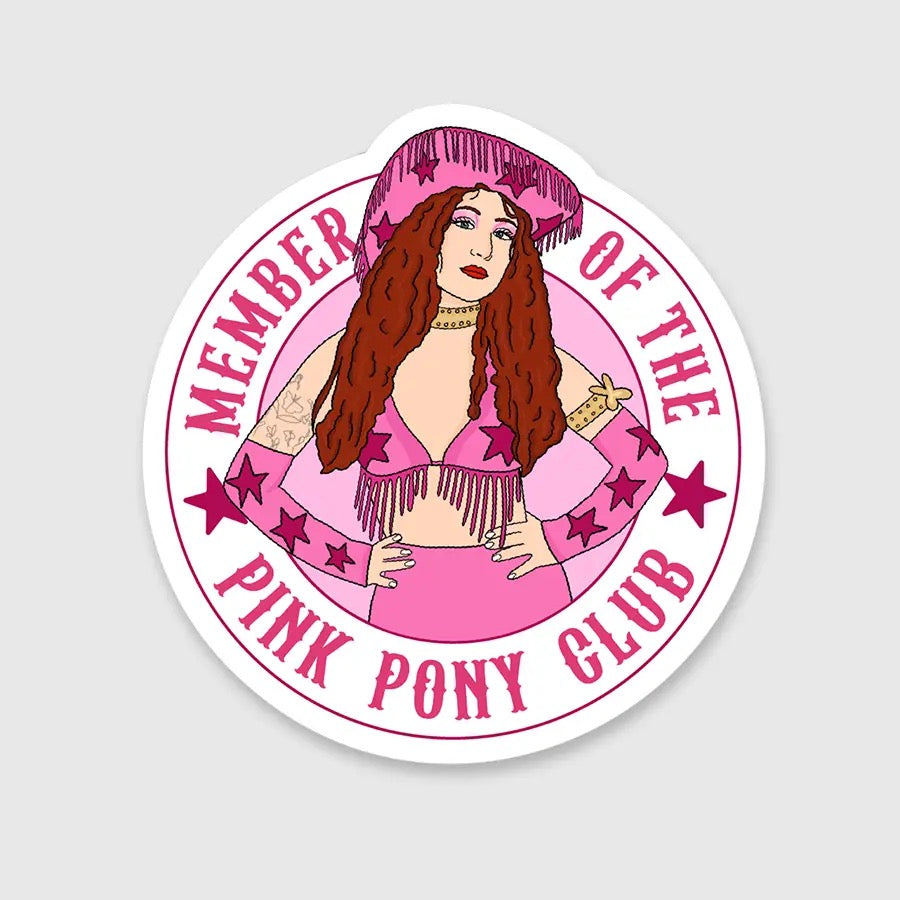 Pink Pony Member Sticker - Indie Indie Bang! Bang!
