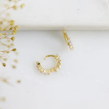 Load image into Gallery viewer, Opal Hoop Earrings - Indie Indie Bang! Bang!