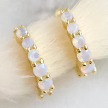 Load image into Gallery viewer, Opal Hoop Earrings - Indie Indie Bang! Bang!