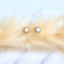 Load image into Gallery viewer, Opal Flower Stud Earrings - Indie Indie Bang! Bang!