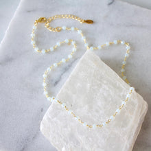 Load image into Gallery viewer, Mesa Opalite Beaded 18k Gold Necklace - Indie Indie Bang! Bang!