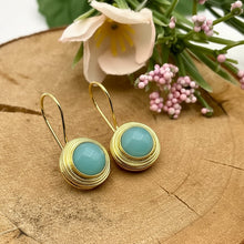Load image into Gallery viewer, Wire Wrap Teardrop Stone Earrings - Indie Indie Bang! Bang!
