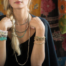 Load image into Gallery viewer, African Turquoise Wrap Bracelet/Necklace - Indie Indie Bang! Bang!